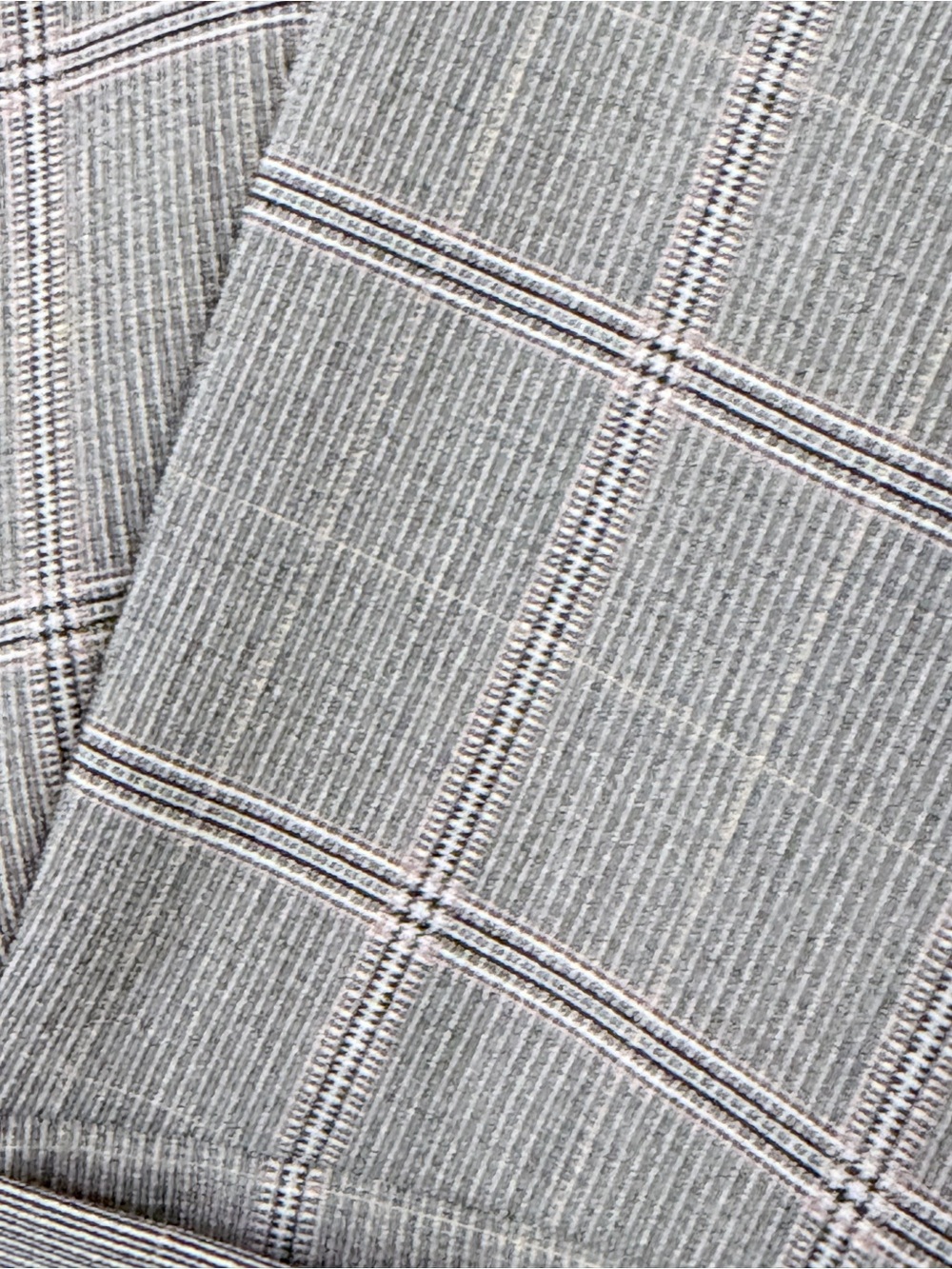 Express Gray Plaid Tailored Ankle Trousers - Picture 4 of 15